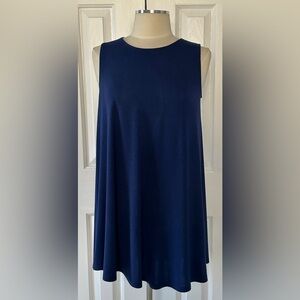 Everly Navy Blue Sleeveless Swing Dress Size Small